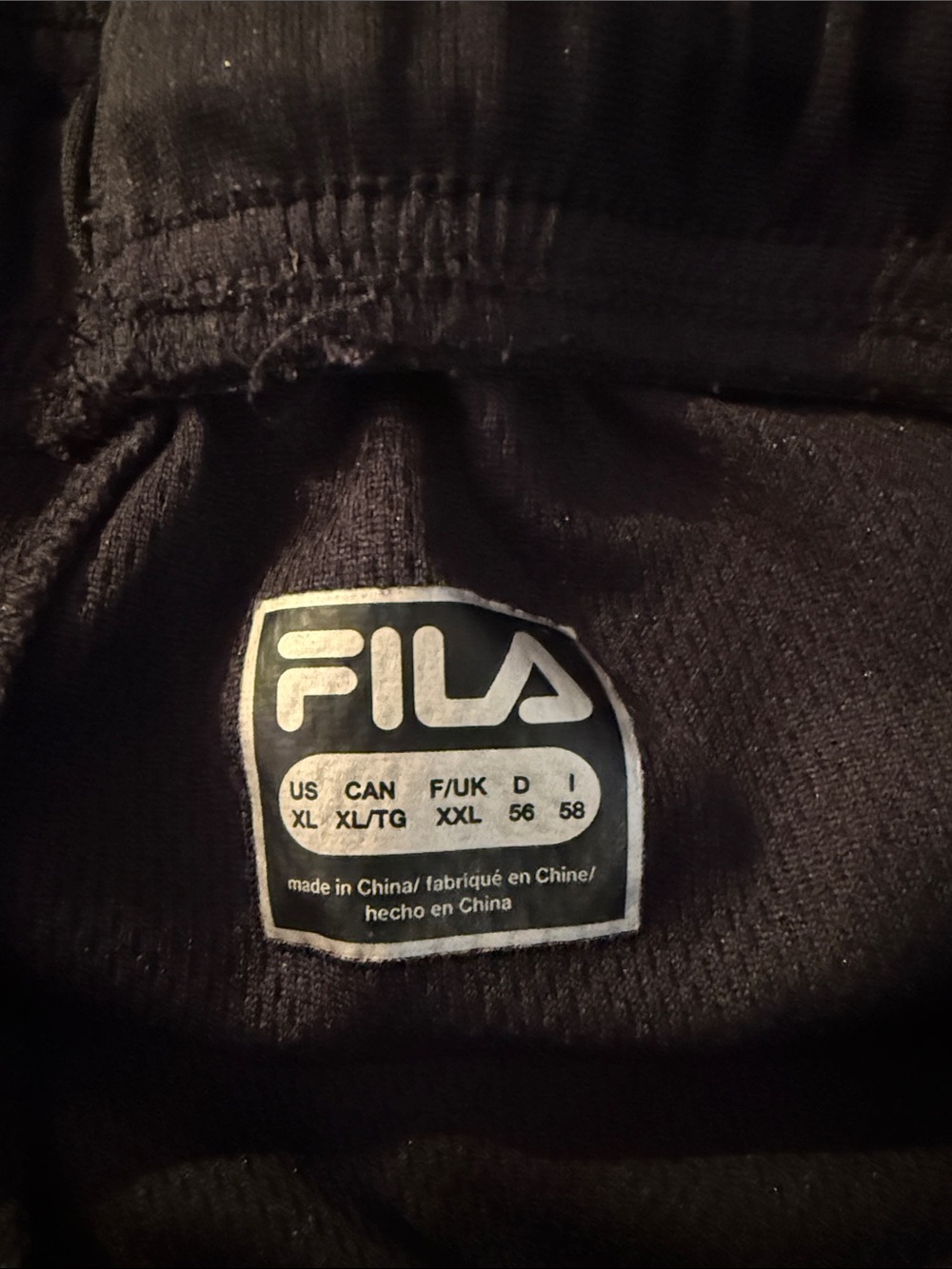 Fila Men's Black Athletic Shorts with Small Logo - Picture 2 of 4